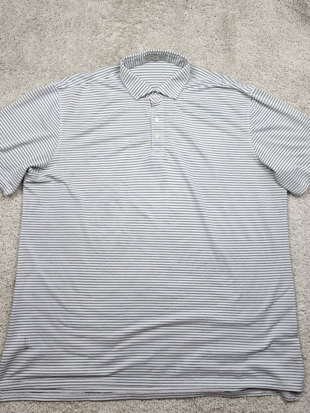 Holderness & Bourne Polo Shirt Men’s 2XL XXL Stripe Green USA Golf Performance